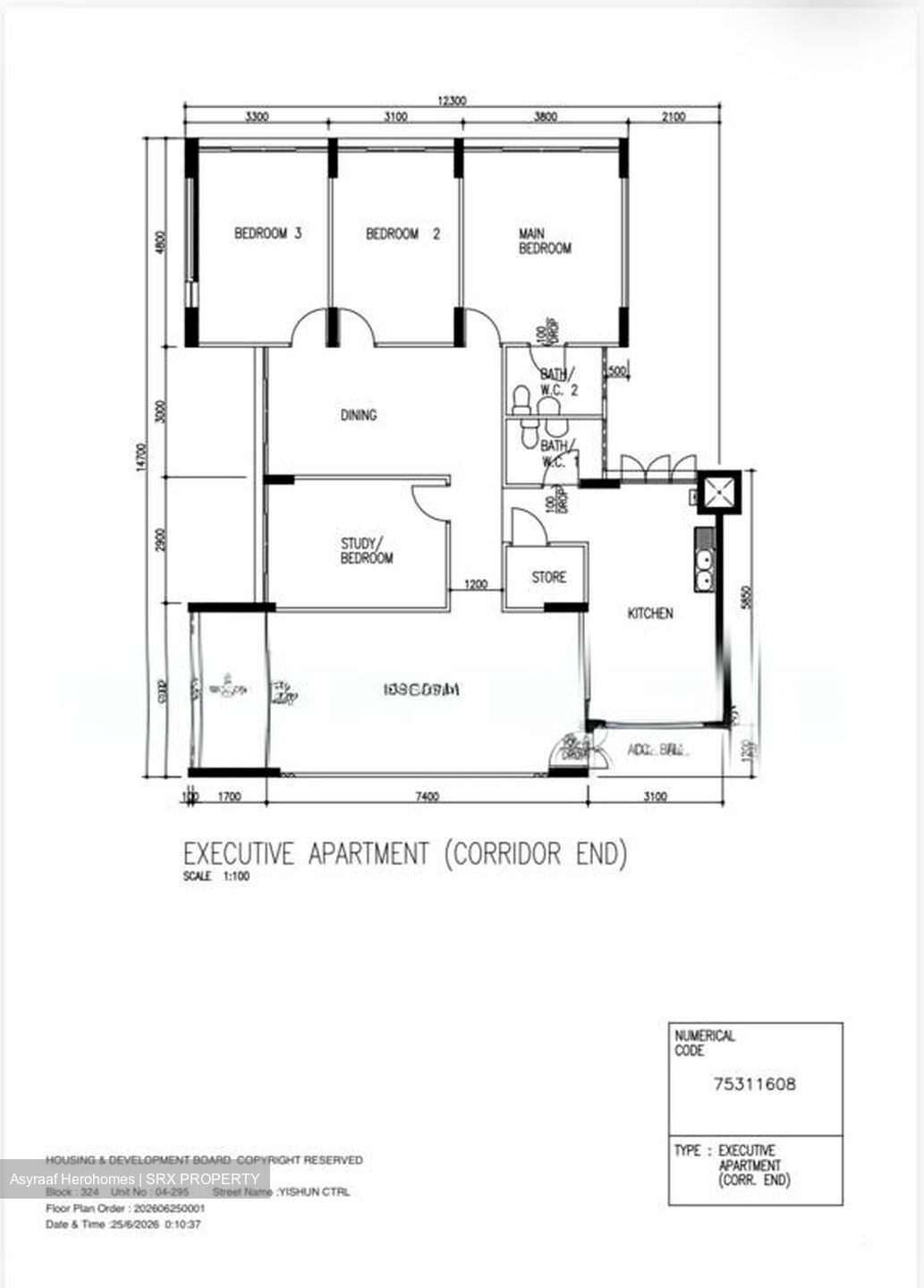 Blk 324 Yishun Rivergreen (Yishun), HDB Executive #574585401